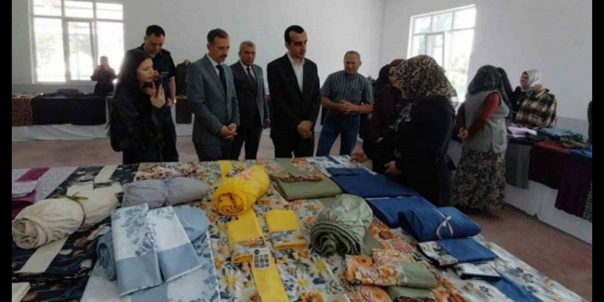 Mudurnu’da kadınların el emeği göz nuru eserleri görücüye çıktı (Bolu)